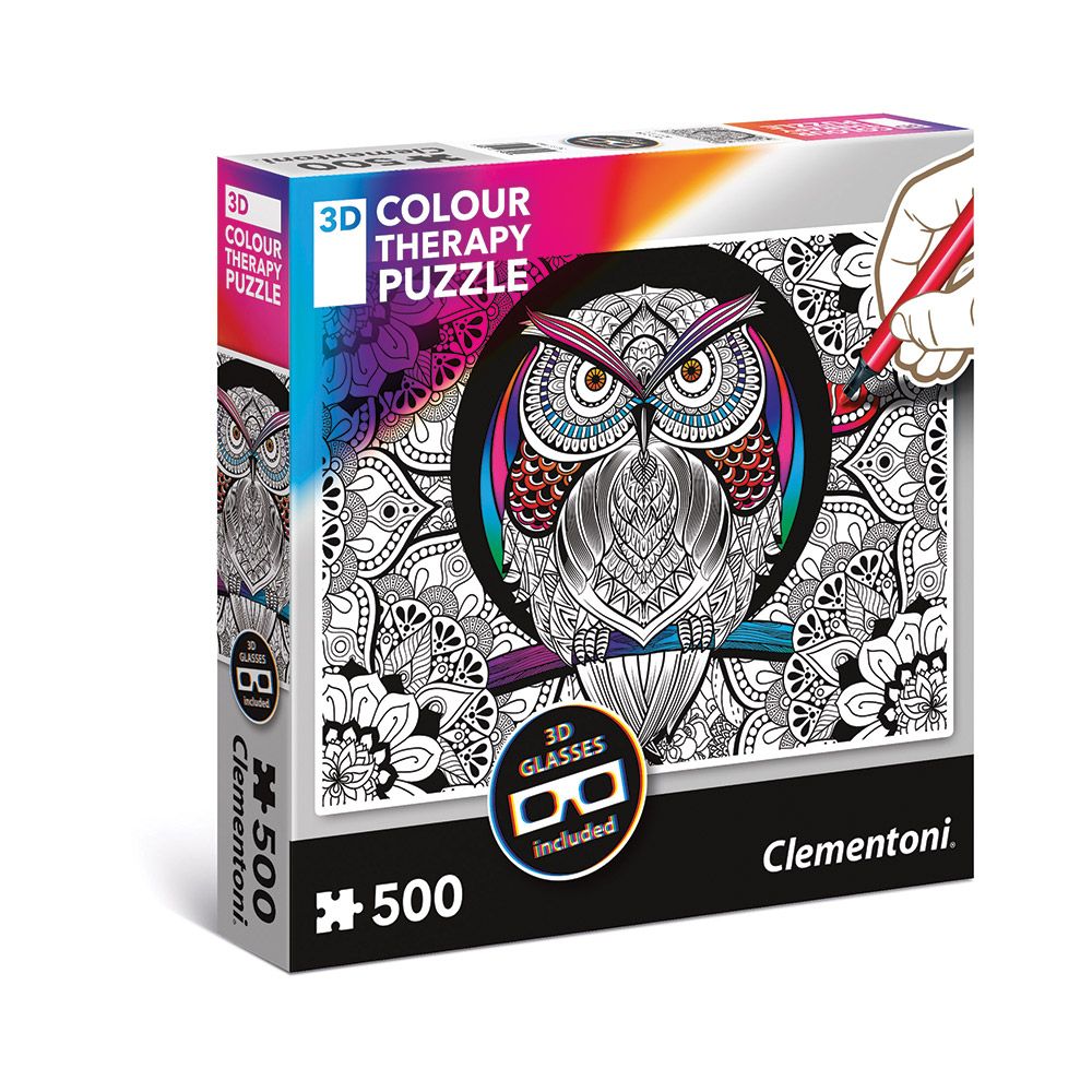 clementoni-3d-puzzle-za-bojanje-sova Clementoni 3D puzzle za bojanje Sova