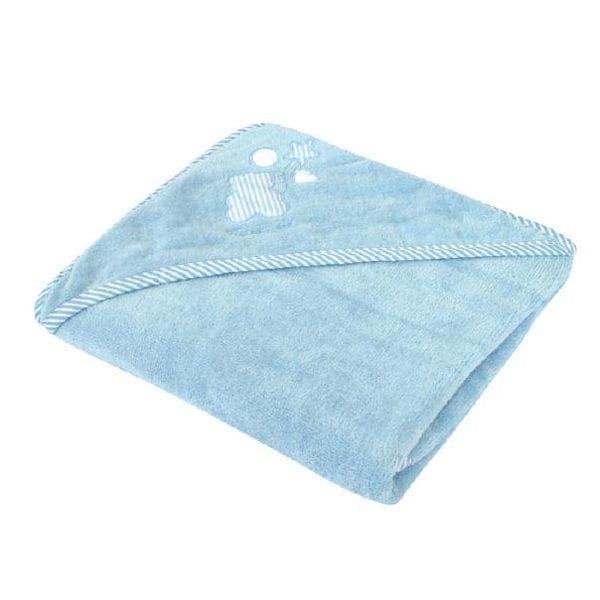 Dječji ručnik s kapuljačom plavi