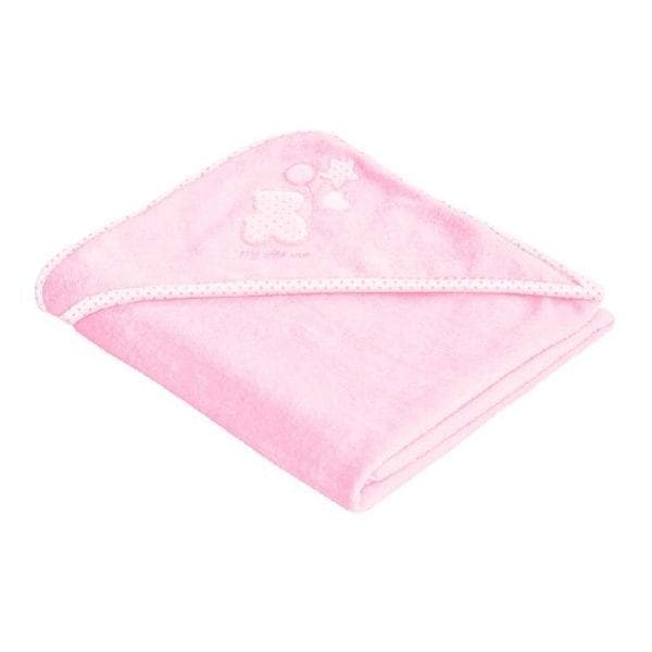 Dječji ručnik s kapuljačom ružičasti