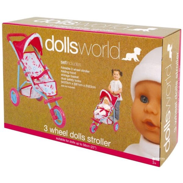 Kolica za lutke 3 kotača Dolls World