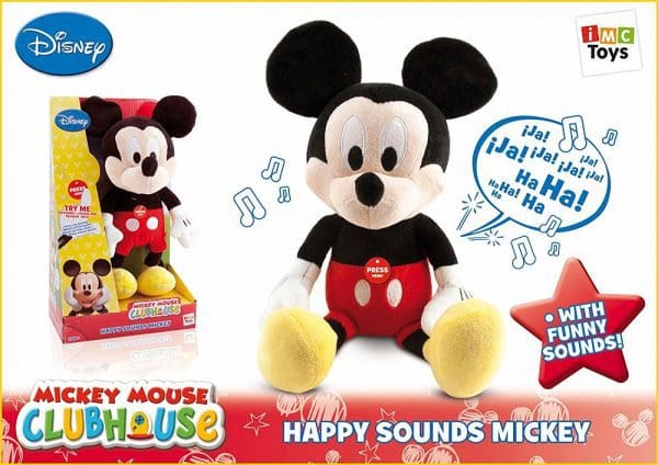 Mickey Happy Sounds plišana igračka za djecu