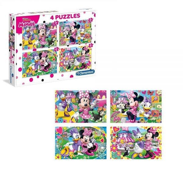 Minnie Mouse puzzle 4 u 1