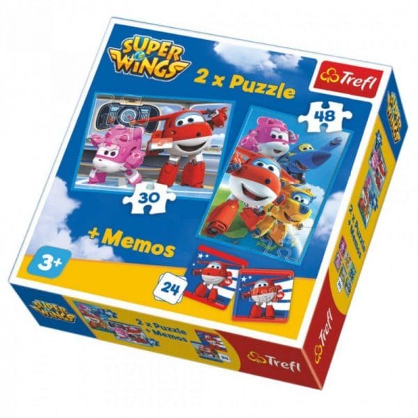 Super Wings puzzle i memory