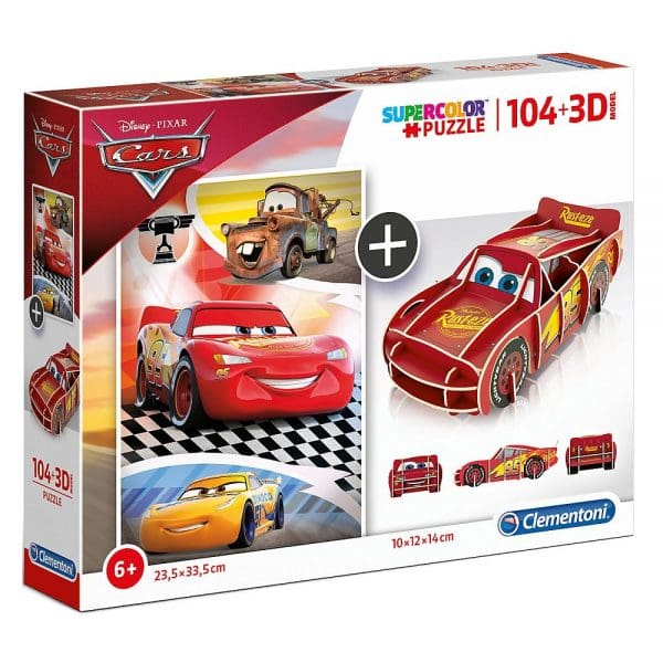 Clementoni puzzle Cars i 3D model