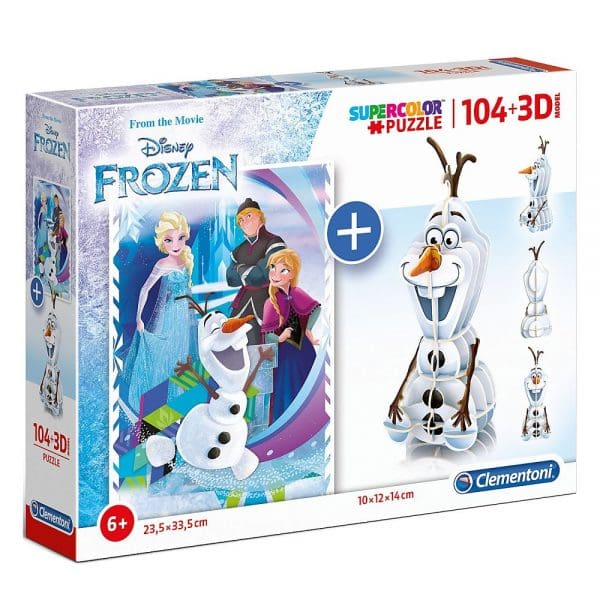 Clementoni puzzle Frozen i 3D model
