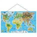 Drvena karta svijeta za djecu