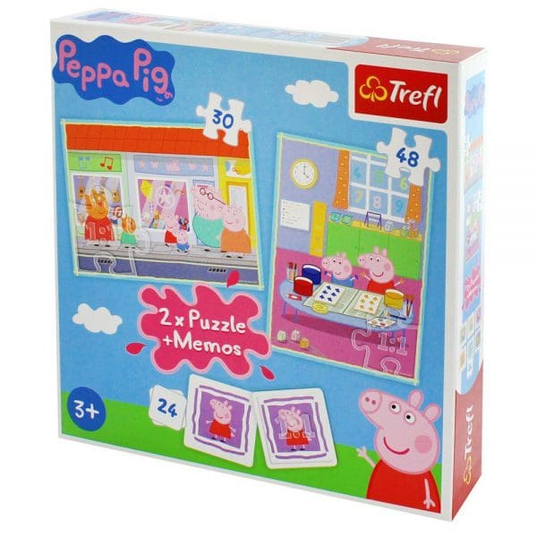 Peppa Pig puzzle i memory