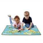 Dječji tepih Karta svijeta i dodaci za igru