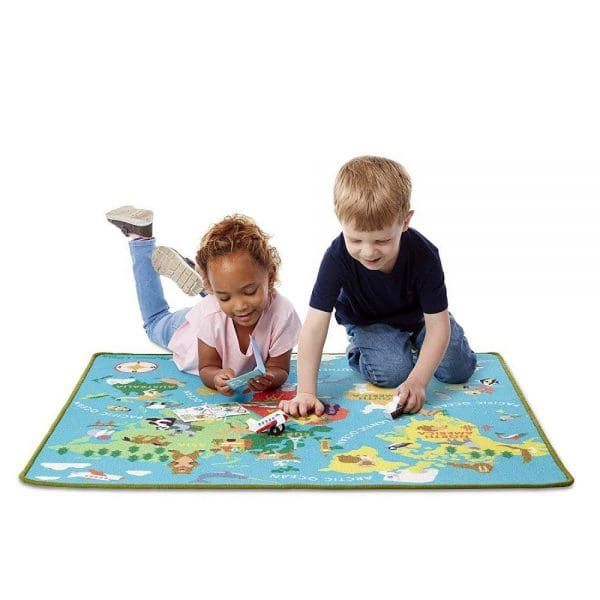 Dječji tepih Karta svijeta i dodaci za igru