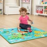 Tepih za djecu s dodacima za igru Karta svijeta