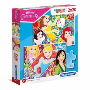 Clementoni puzzle Princeze 2 x 20kom