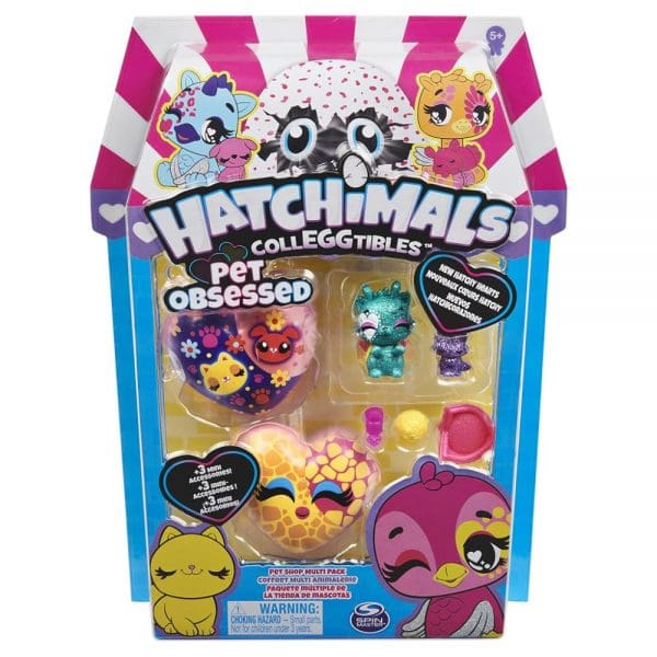 Hatchimals figurice Pet Obsessed 3 kom