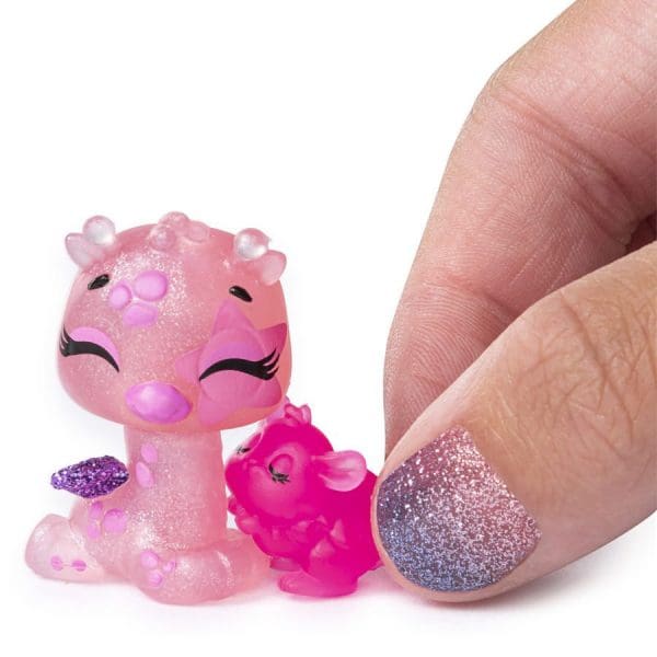 Hatchimals figurice Pet Obsessed 3 kom roza