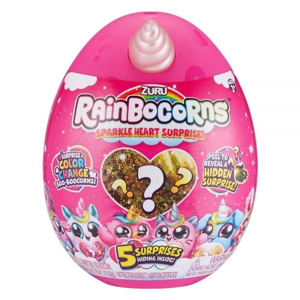 Rainbocorns plišane igračke Sparkle Heart Surprise jaje