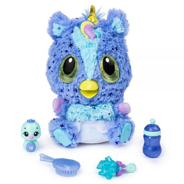 Hatchimals Hatchibebe interaktivne igračke Unikeet plava