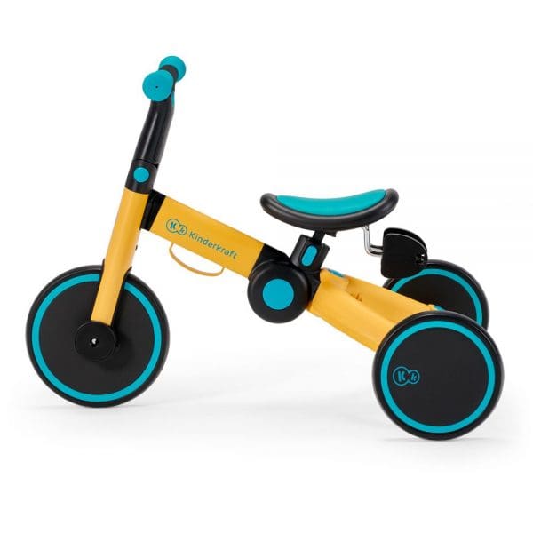Dječji tricikl guralica Kinderkraft 4Trike 3 u 1 žuti