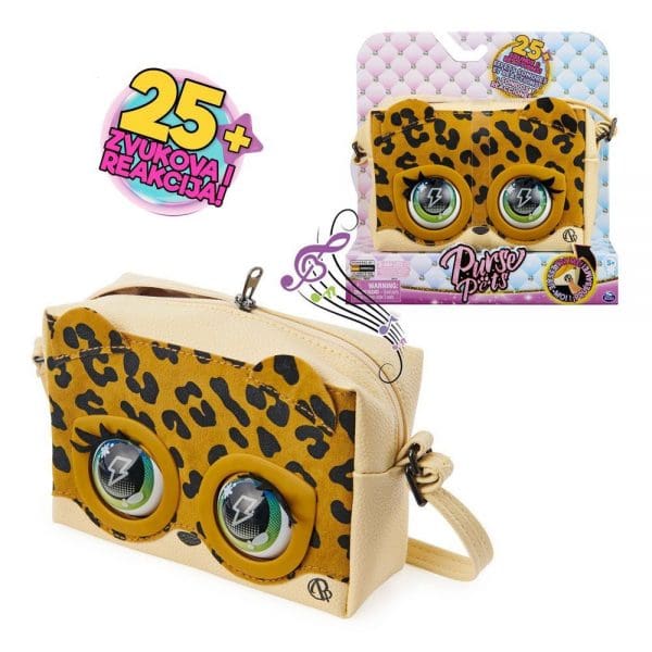 Purse Pets interaktivna torbica leopard