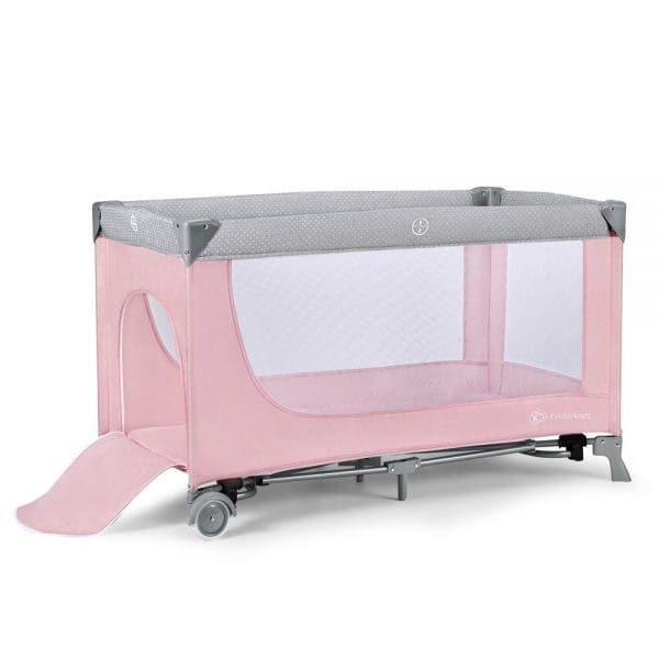 Putni krevetić za bebe s dodacima Kinderkraft Leody ružičasti