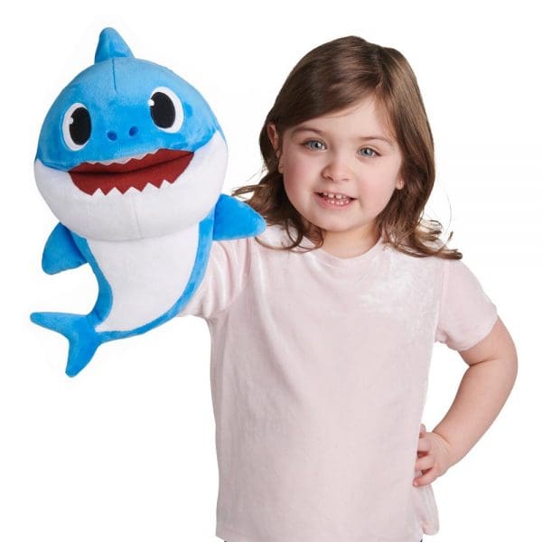 Baby Shark plišana lutka za ruku s pjesmom Plava