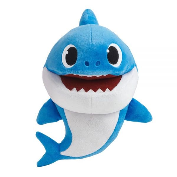 Baby Shark plišana lutka za ruku sa zvukom Plava