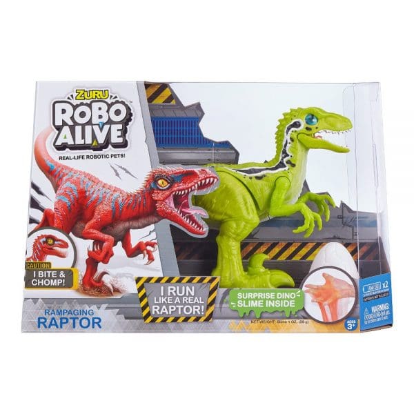 Robo Alive Raptor s ljigavcem iznenađenja Zeleni