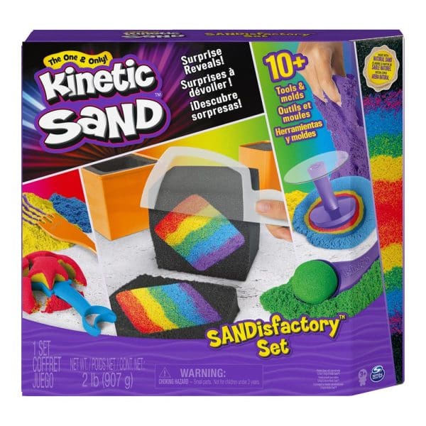 Kinetički pijesak Sandisfactory set s više od deset alata i kalupa