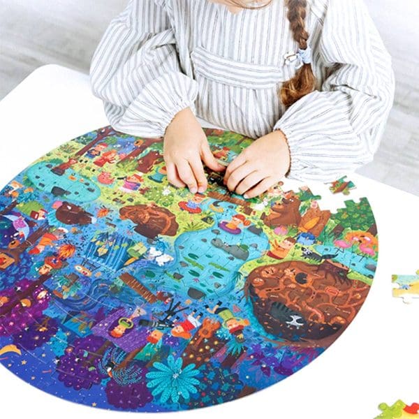 Dan u šumi okrugle puzzle Mideer 150kom