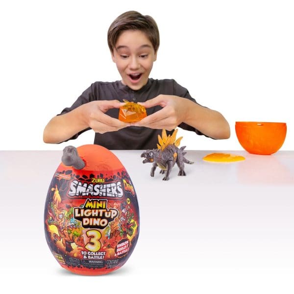 Smashers Mini Light Up Dino igračka iznenađenja i ljigavac