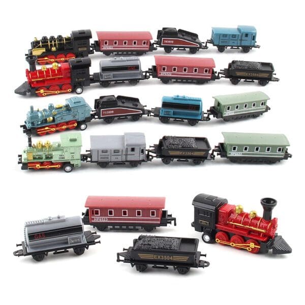 Vlak Die Cast set s lokomotivom i vagonima