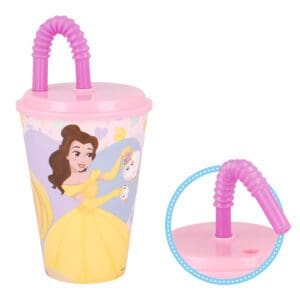 Čaša sa slamkom 430ml Disney Princess