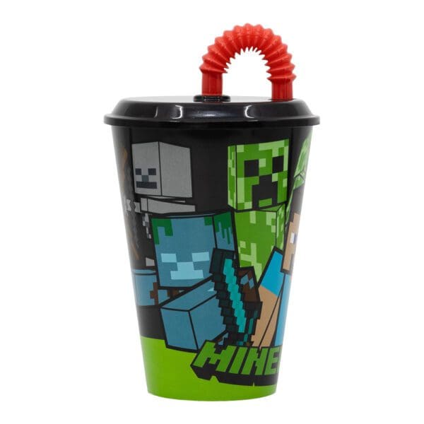 Dječja čaša sa slamkom 430ml Minecraft