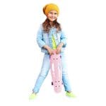 Skateboard za djevojčice QKids Galaxy ružičasti