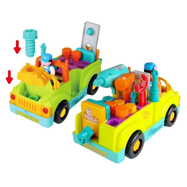 Dječji kamion s alatom i figurom mehaničara Hola