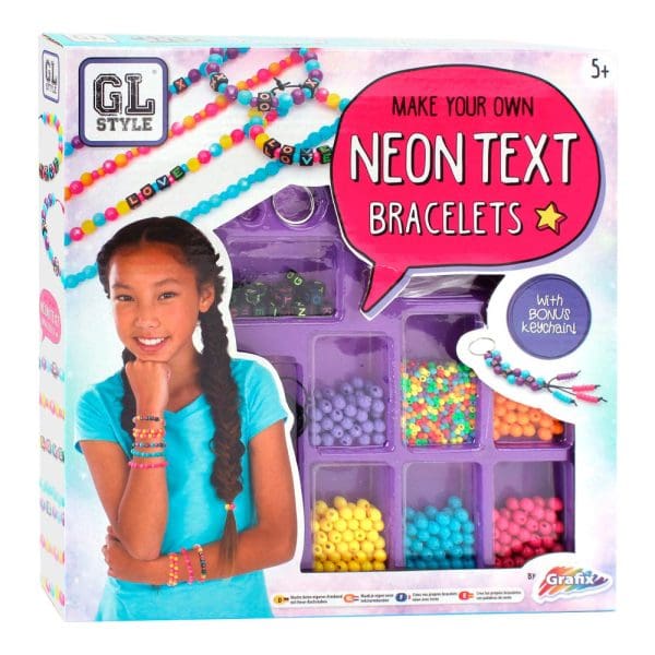 GL Style Neon Text dječji set za izradu nakita