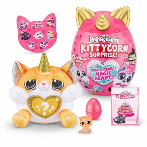 Rainbocorns Kittycorn igračka iznenađenja s magičnom kakicom i naljepnicama