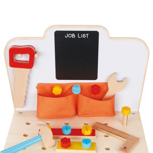 Dječji drveni stol s alatom za igru