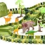 Staza s autićem i figuricama dinosaura Dinosaur Tracks