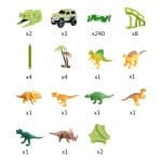 Staza za autić od 240 dijelova s dodacima Dinosaur Tracks