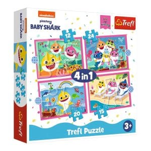 Trefl puzzle 4 u 1 Baby Shark