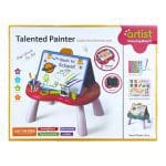 Dvostrana dječja ploča za crtanje na stoliću Talented Painter 2 u 1