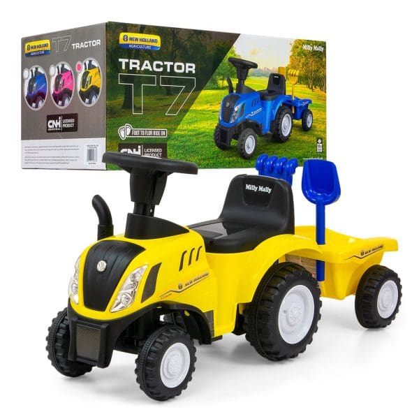 Traktor guralica Milly Mally New Holland Žuta