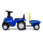 Traktor guralica s naslonom i odvojivom prikolicom Milly Mally New Holland