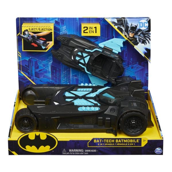 Set za igru Bat-tech Batmobile vozilo 2 u 1