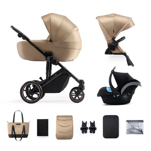 Dječja kolica Kinderkraft Prime 2 3 u 1 Beige
