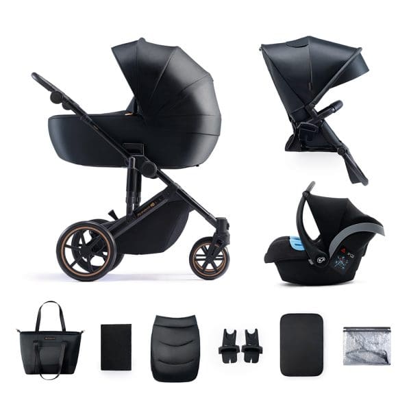 Dječja kolica Kinderkraft Prime 2 3 u 1 Crna