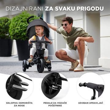 Dječji tricikl s pedalama Kinderkraft Aveo