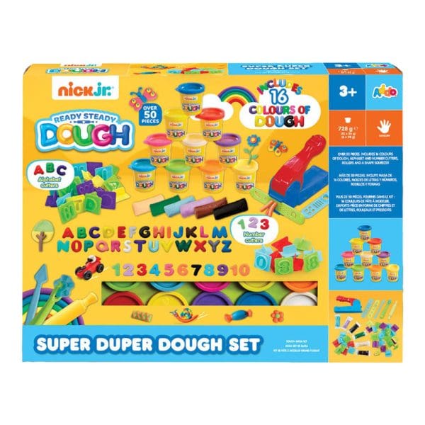 Nick Jr Super Duper set plastelina u 16 boja Slova i brojevi