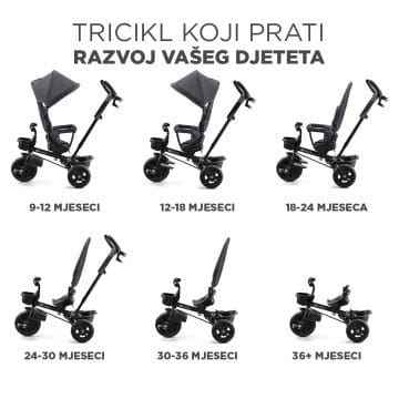 Tricikl za djecu od 9 mj do 5 god Kinderkraft Aveo