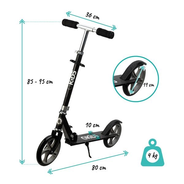 Dječji romobil QKids Weiss Dimenzije