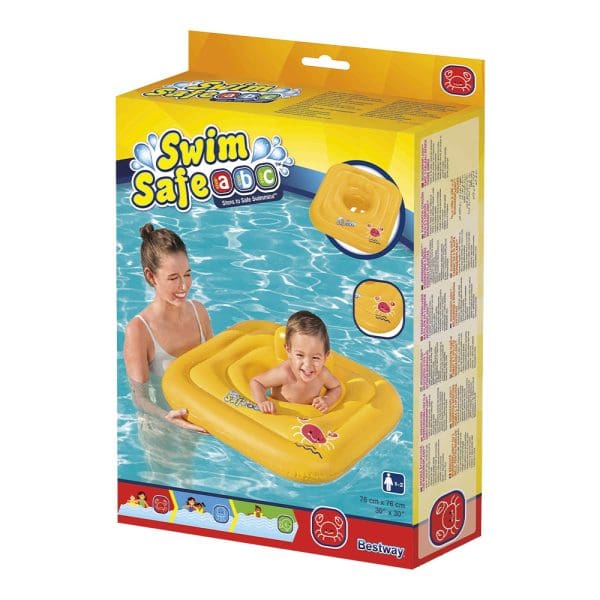 Četvrtasti kolut za plivanje za bebe s 3 komore Swim Safe